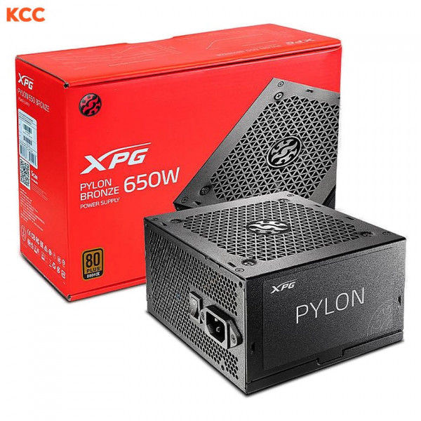 Nguồn máy tính Adata XPG PYLON 650B 650W 80 Plus Bronze (PYLON650B-BKCCN)