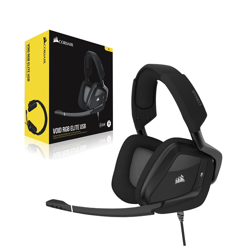 Tai nghe chơi game Corsair VOID RGB ELITE USB 7.1 Carbon CA-9011203-AP