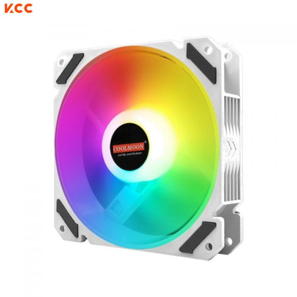 Fan Case Led RGB Coolmoon Y2 White