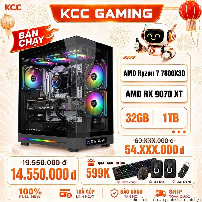 PC KCC AMD R7-7800X3D / VGA RX 9070 XT