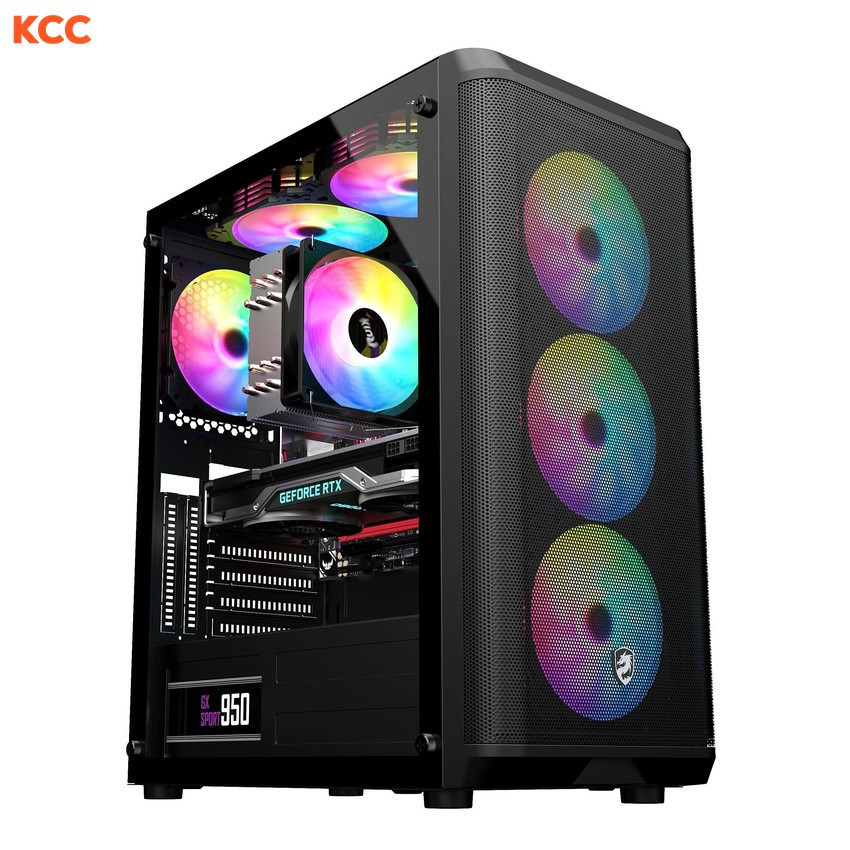 VỎ MÁY TÍNH VITRA SAPHIRA AX10 BLACK (3 FAN RGB)
