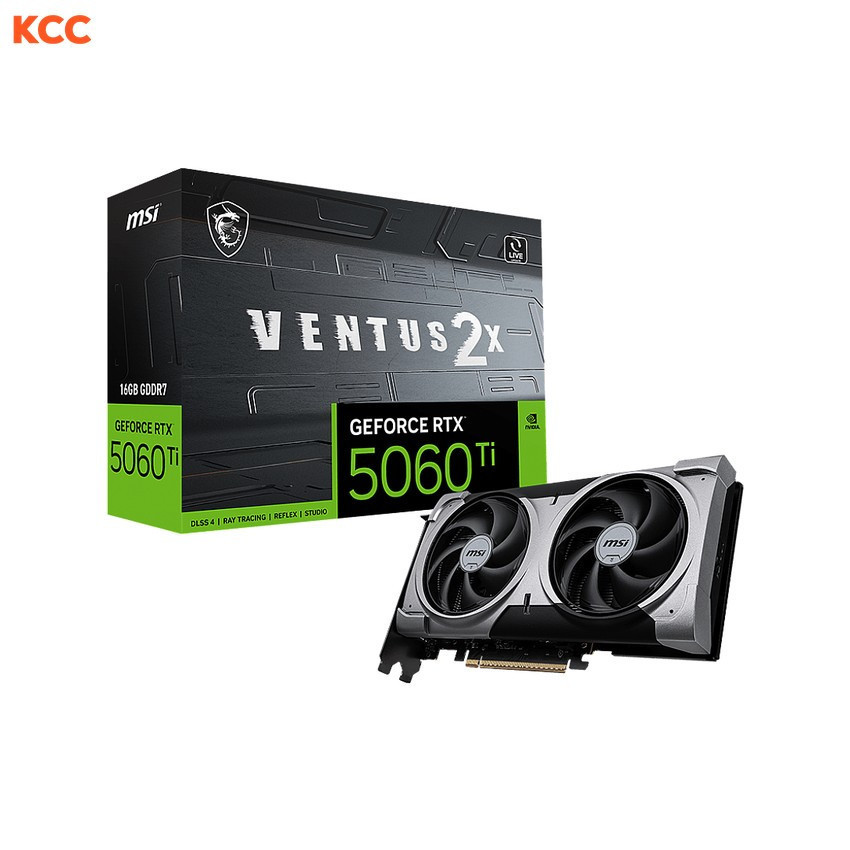 Card màn hình MSI GeForce RTX 5060 Ti 16GB VENTUS 2X PLUS