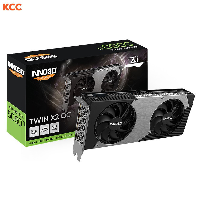Card màn hình INNO3D GeForce RTX 5060 Ti 16GB Twin X2 OC