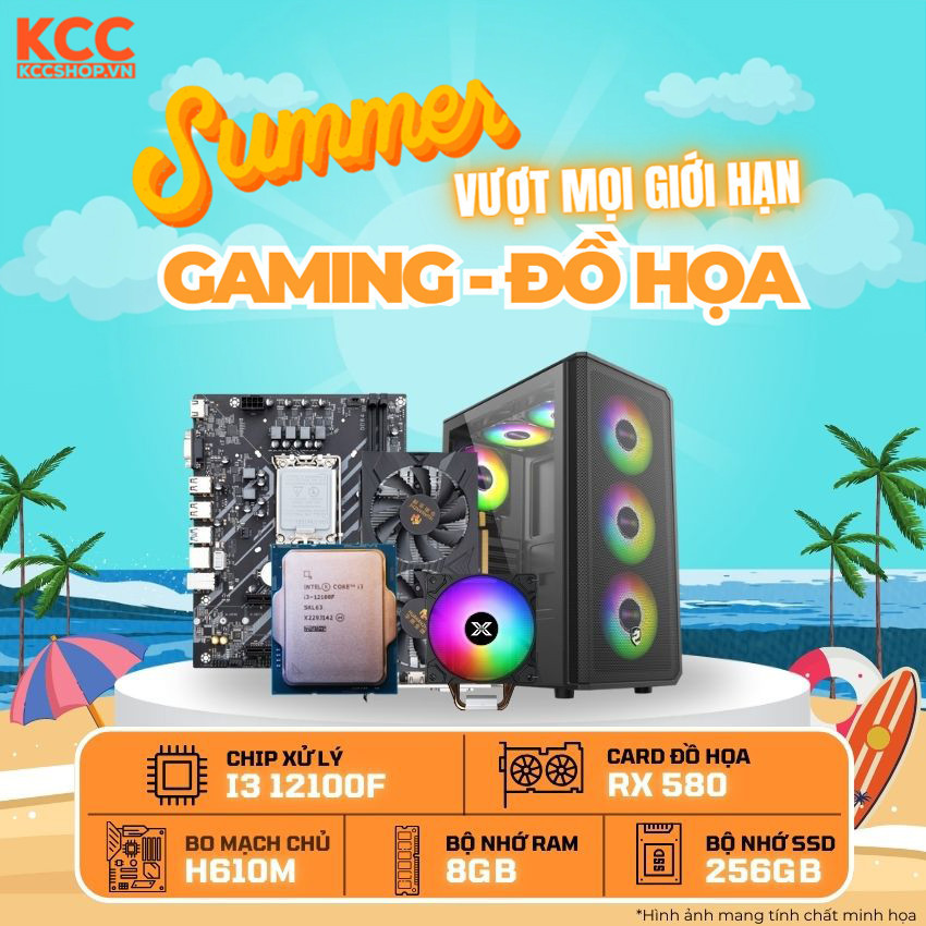 PC KCC Intel I3-13100F / VGA RX 580