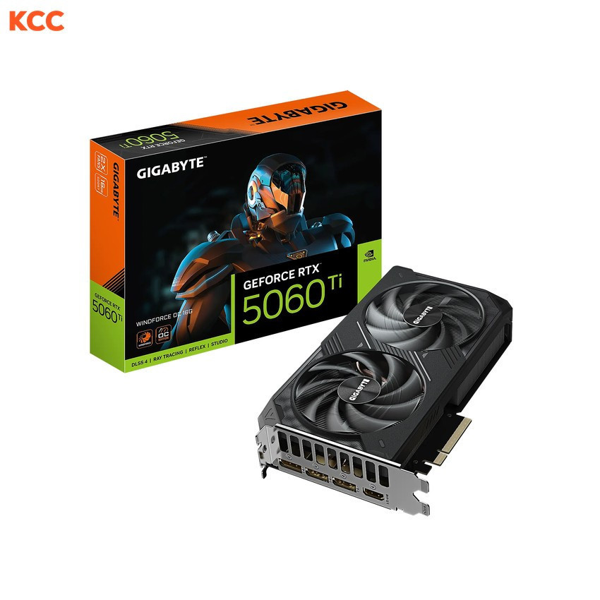 VGA Gigabyte GeForce RTX 5060 Ti WINDFORCE OC 16G (GV-N506TWF2OC-16GD)