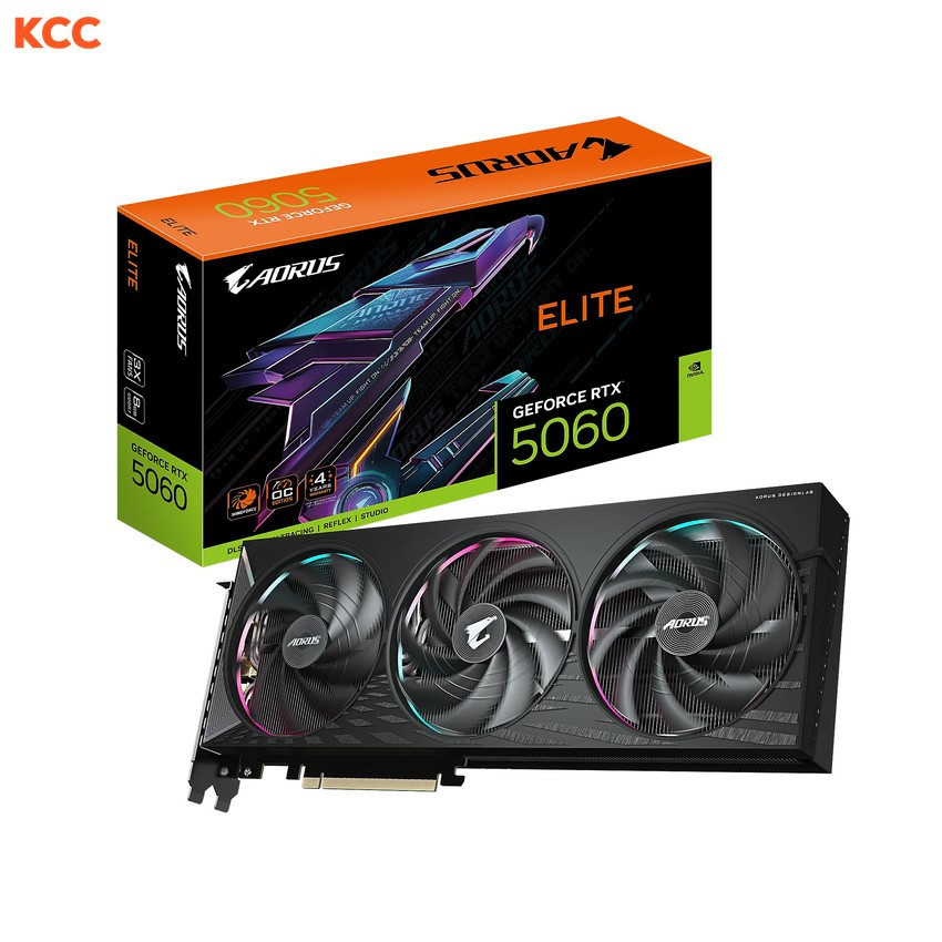 VGA Gigabyte AORUS GeForce RTX 5060 ELITE 8G (GV-N5060AORUS E-8GD)