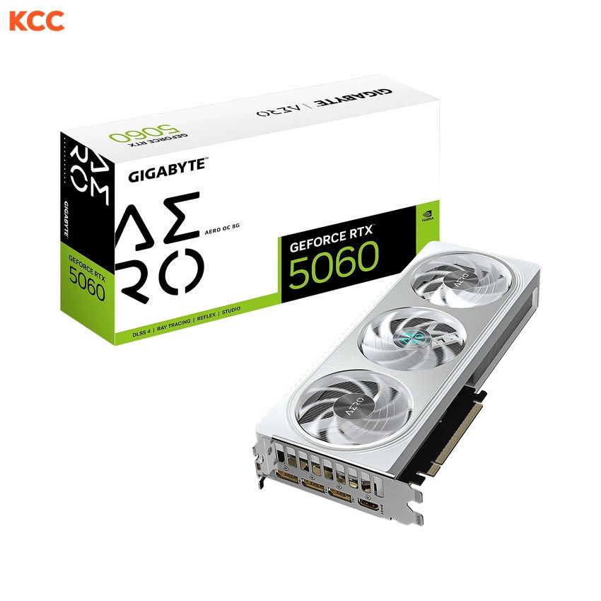 VGA Gigabyte GeForce RTX 5060 AERO OC 8G (GV-N5060AERO OC-8GD)