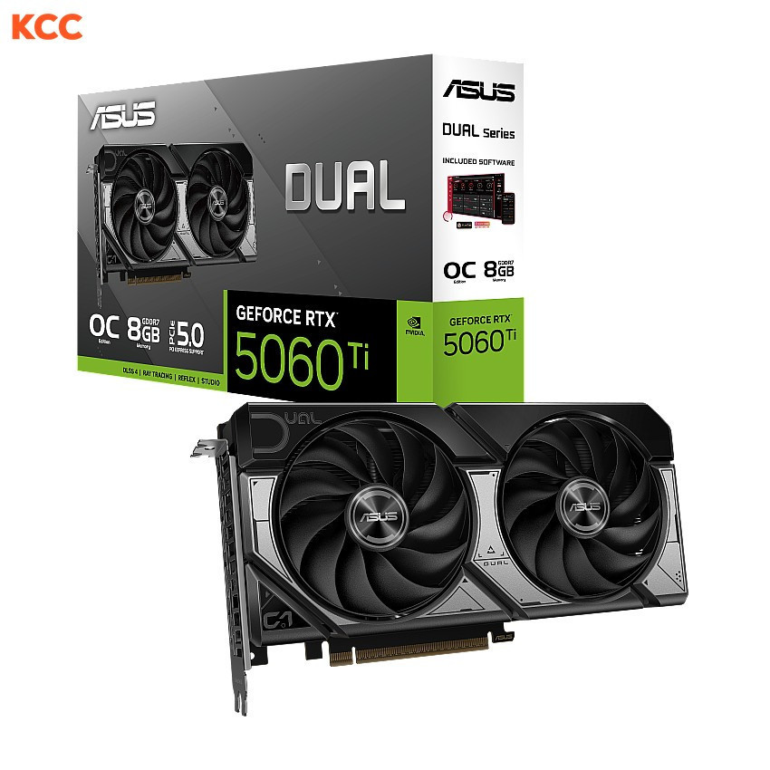 Card màn hình ASUS Dual GeForce RTX 5060 Ti 8GB GDDR7 OC Edition (DUAL-RTX5060TI-O8G)