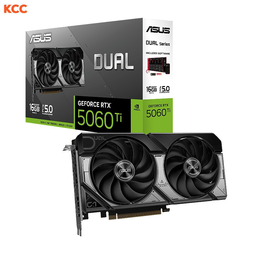 Card màn hình ASUS Dual GeForce RTX 5060 Ti 16GB GDDR7 (DUAL-RTX5060TI-16G)