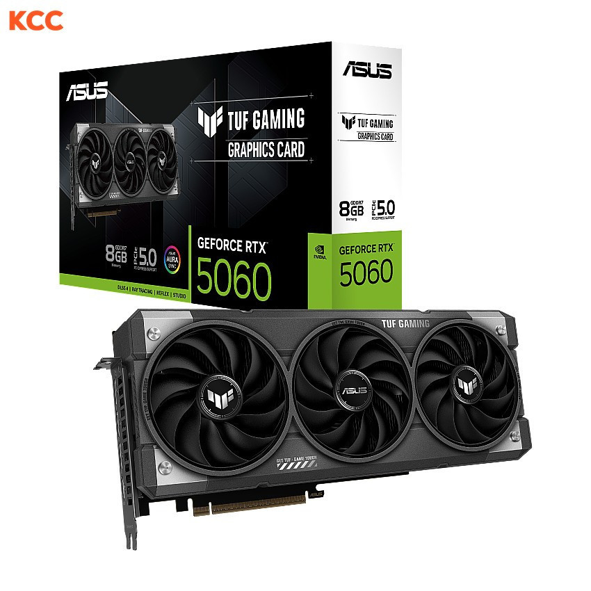 Card màn hình ASUS TUF Gaming GeForce RTX 5060 8GB GDDR7 (TUF-RTX5060-8G-GAMING)