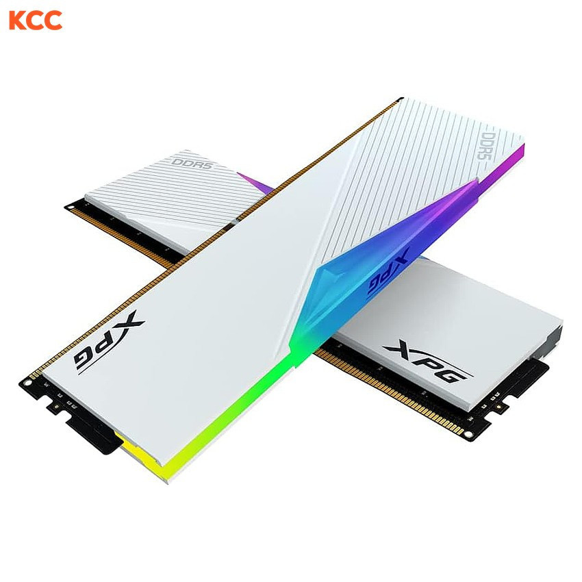 RAM ADATA XPG LANCER DDR5 32GB(16GBx2) 6400Mhz CL32 White RGB (AX5U6400C3216G-DCLARWH)