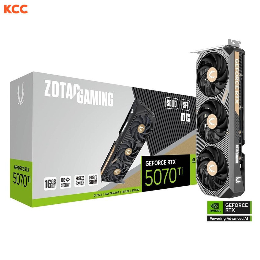 Card màn hình ZOTAC GAMING GeForce RTX 5070 Ti SOLID SFF OC 16GB GDDR7 (ZT-B50710J3-10P)