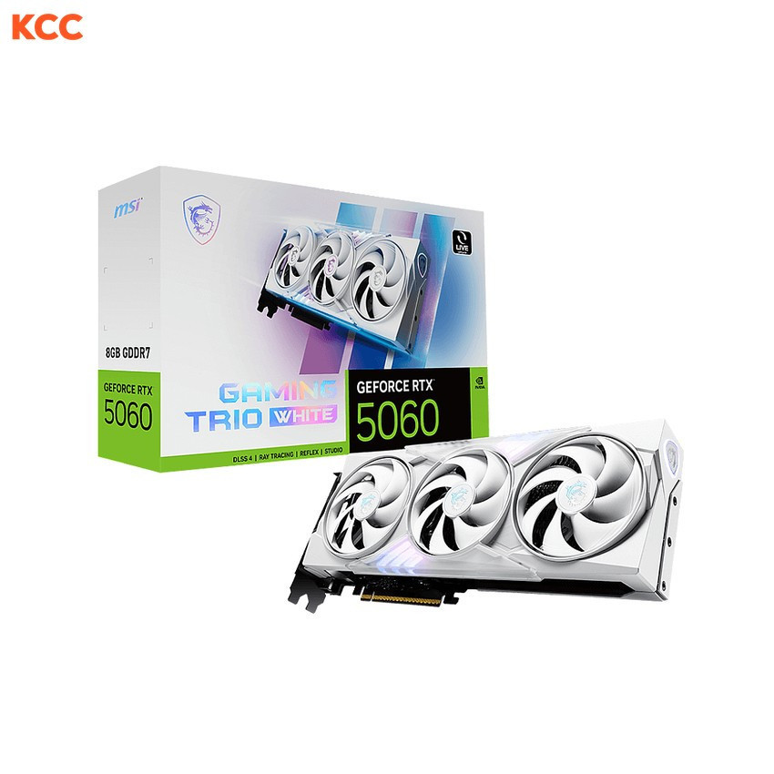 Card màn hình MSI GeForce RTX 5060 8G GAMING TRIO WHITE