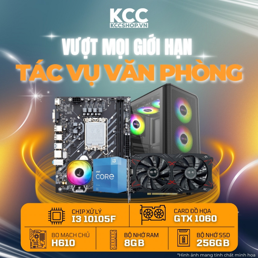 PC KCC Intel I3-10105F / VGA GTX 1060
