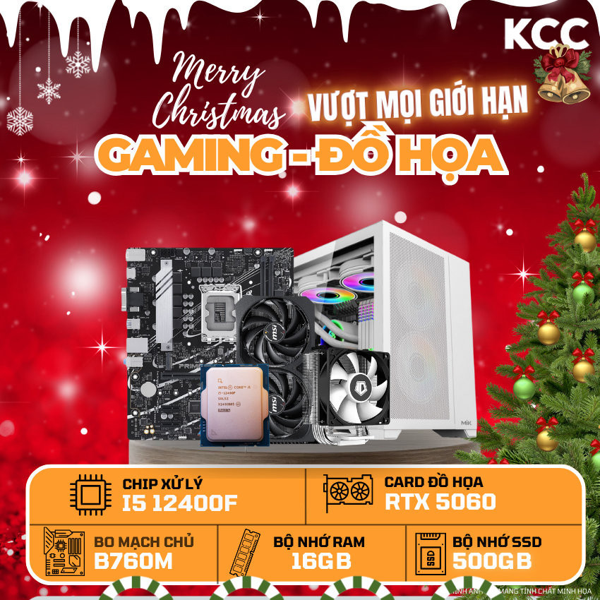 PC KCC Intel i5-12400F/13400F/14400F / VGA RTX 5060