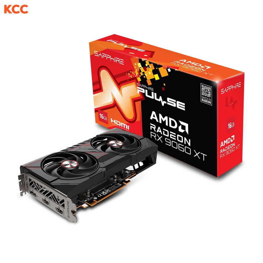 VGA SAPPHIRE PULSE AMD Radeon RX 9060 XT GAMING OC 16GB GDDR6