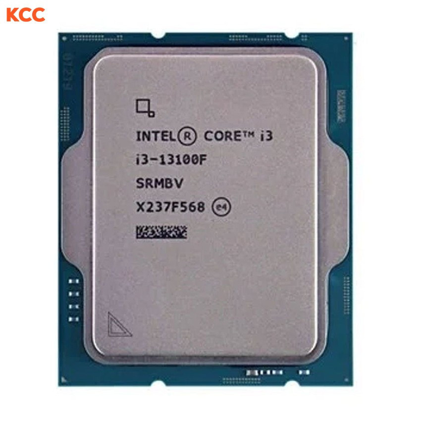 CPU Intel Core i3 13100F Tray (3.4GHz Turbo 4.5GHz, 4 nhân 8 luồng, 12MB Cache, 65W, Intel LGA 1700, Raptor Lake) (Full VAT)