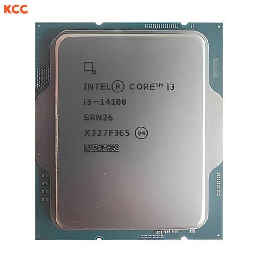 CPU Intel Core i3 14100 Tray (3.5GHz Turbo 4.7GHz, 4 nhân 8 luồng, 12MB Cache, 65W, Intel LGA 1700, Raptor Lake) (Full VAT)