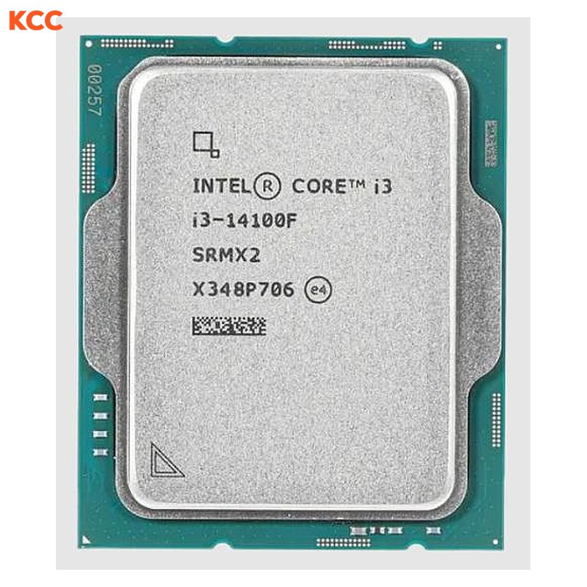 CPU Intel Core i3 14100F Tray (3.5GHz Turbo 4.7GHz, 4 nhân 8 luồng, 12MB Cache, 65W, Intel LGA 1700, Raptor Lake) (Full VAT)