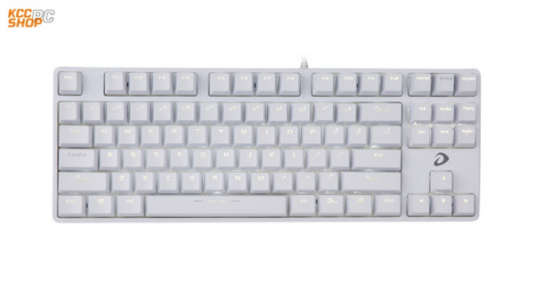 Bàn phím cơ Gaming DAREU EK87 WHITE (ICE-BLUE LED, Blue/ Brown/ Red D switch)