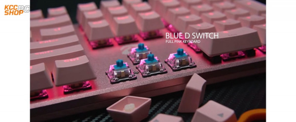 Bàn Phím cơ Dareu EK810 Pink (USB/Pink Led/Blue/Brown/Red switch)