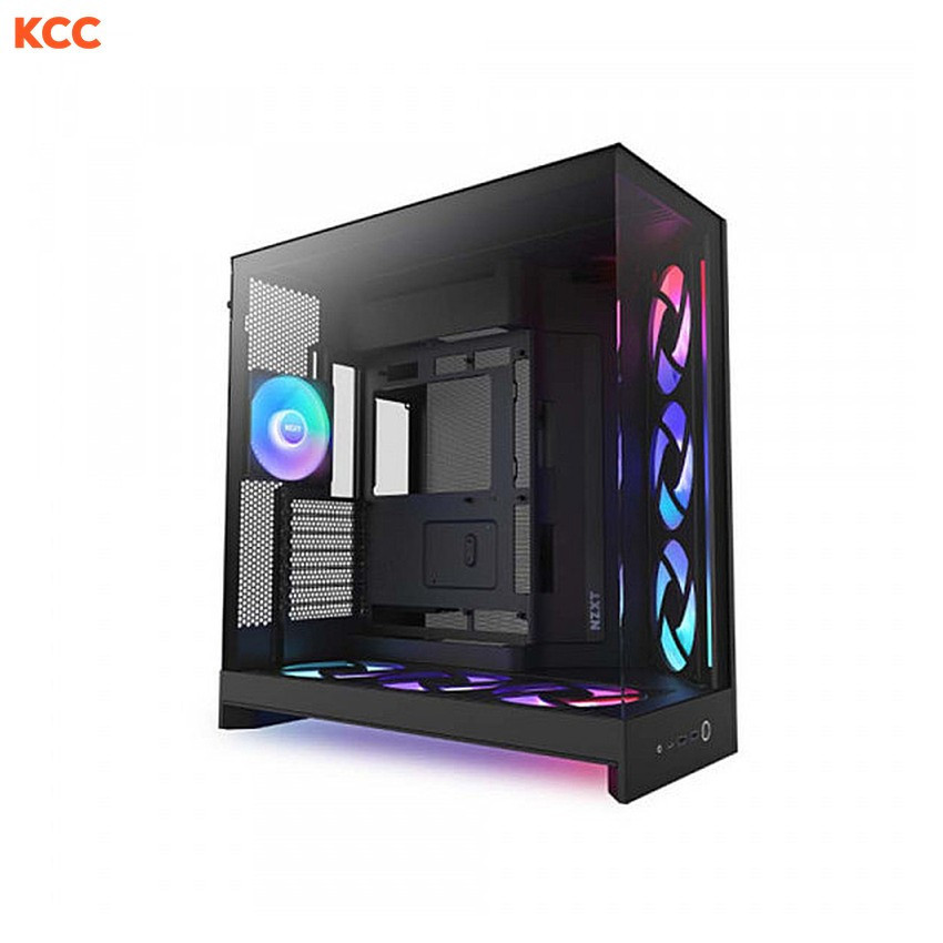 Vỏ case NZXT H9 Flow RGB+ 2025 All Black (CM-H92FB-P1)