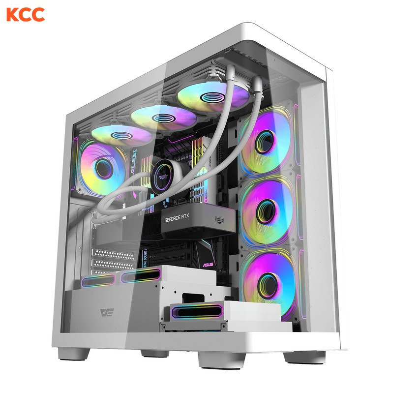 Vỏ case Darkflash DS900G ATX White