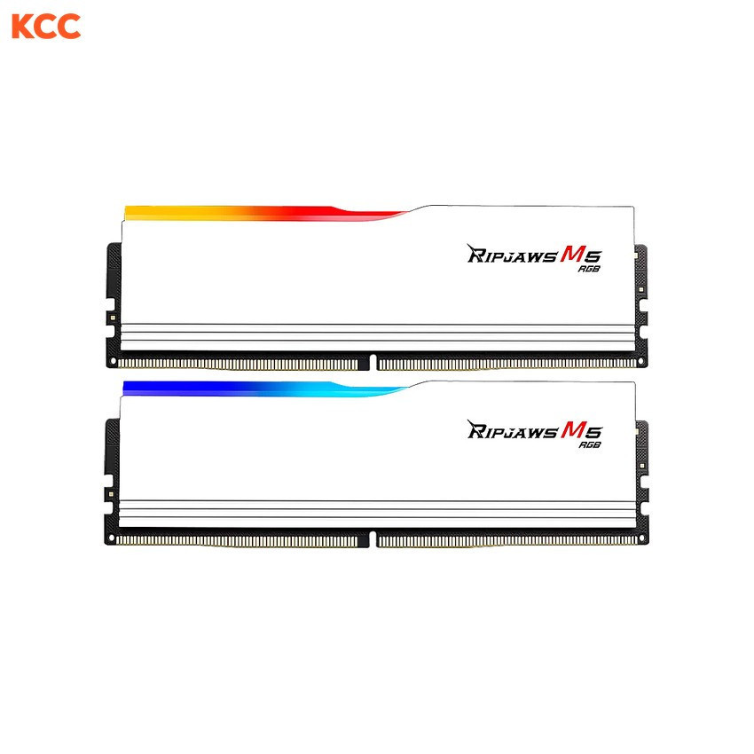 Ram Desktop Gskill Ripjaws M5 RGB 32GB (16GBx2) DDR5 CL34 6800Mhz White (F5-6800J3445G16GX2-RM5RW)