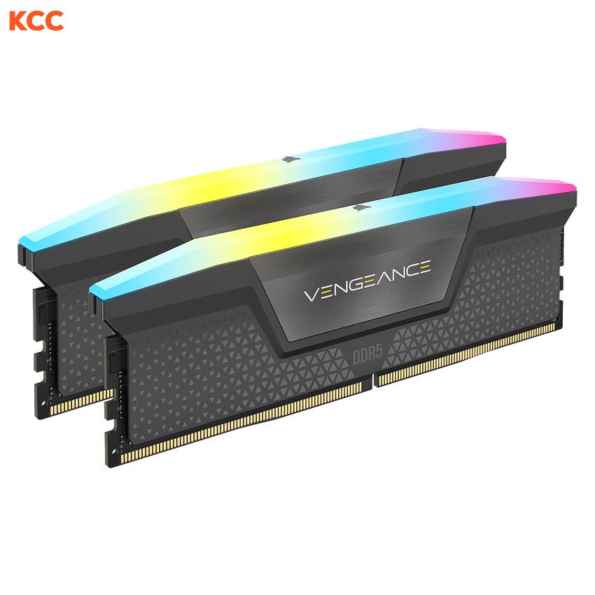 Ram Corsair Vengeance RGB Grey Heatspreader C36 32GB (2x16GB) 6000 MHz DDR5 AMD EXPO & Intel XMP (CMH32GX5M2E6000Z36)
