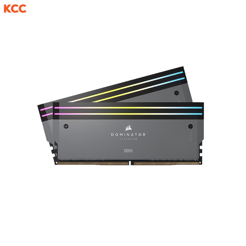 Ram Corsair DOMINATOR TITANIUM Grey Heatspreader C30 64GB (2x32GB) 6000 MHz DDR5 AMD EXPO & Intel XMP (CMP64GX5M2B6000Z30)