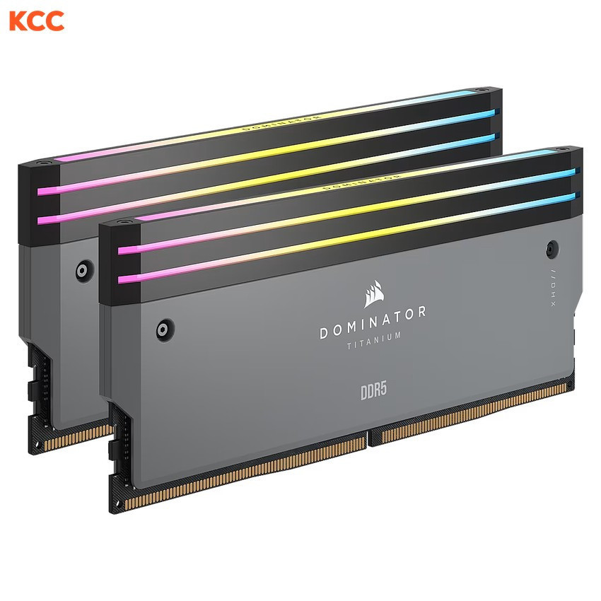 Ram Corsair DOMINATOR TITANIUM Grey Heatspreader C30 96GB (2x48GB) 6000 MHz DDR5 AMD EXPO & Intel XMP (CMP96GX5M2B6000Z30)