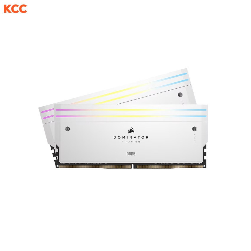 Ram Corsair DOMINATOR TITANIUM White Heatspreader C30 96GB (2x48GB) 6000 MHz DDR5 AMD EXPO & Intel XMP (CMP96GX5M2B6000Z30W)