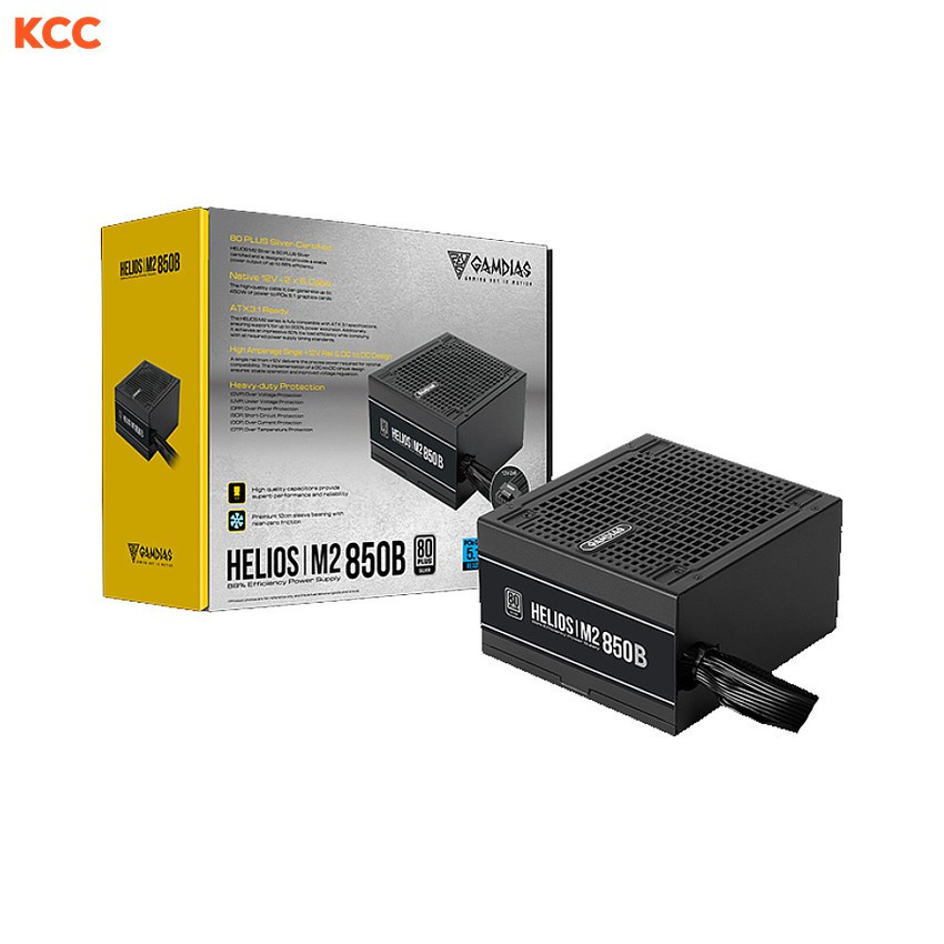 Nguồn máy tính Gamdias HELIOS M2-850B 850W 80 PLUS Silver ATX12V v3.1