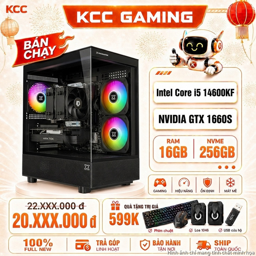 PC KCC Intel i5-14600KF / VGA GTX 1660 Super