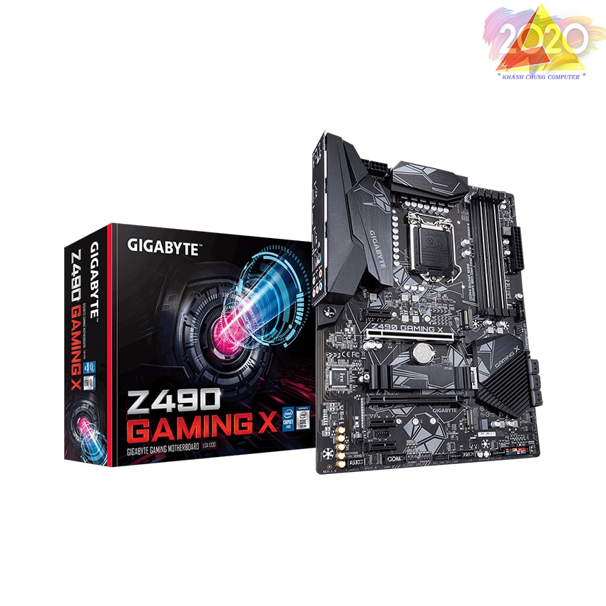Mainboard GIGABYTE Z490 GAMING X (Intel Z490, Socket 1200, ATX, 4 khe RAM DDR4)
