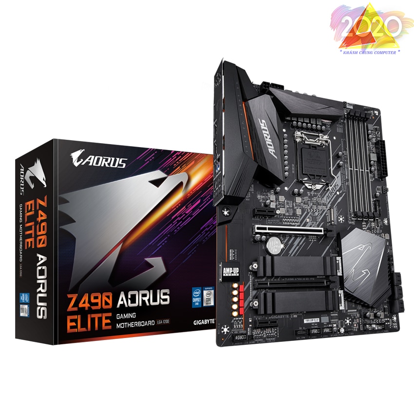 Mainboard GIGABYTE Z490 AORUS ELITE (Intel Z490, Socket 1200, ATX, 4 khe RAM DDR4)