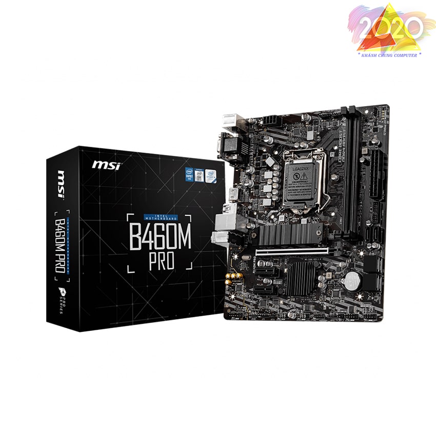 Mainboard MSI B460M PRO (Intel B460, Socket 1200, m-ATX, 2 khe RAM DDR4)