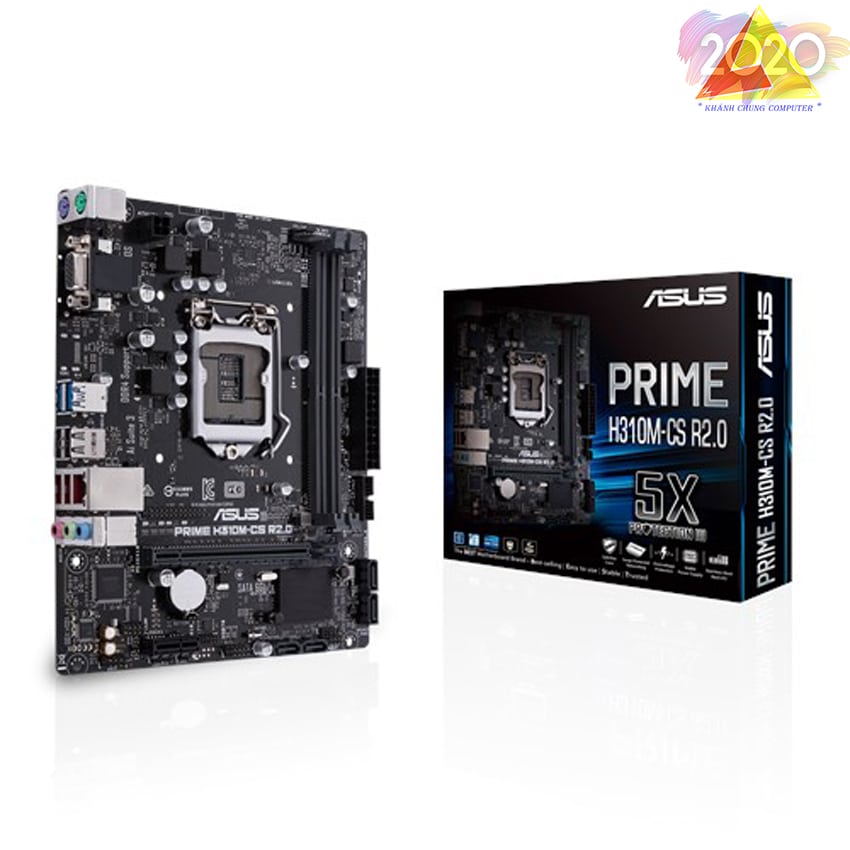 Mainboard ASUS H310M PRIME H310M-CS R2.0 (Intel H310 , Socket 1151, m-ATX, 2 khe RAM DDR4)