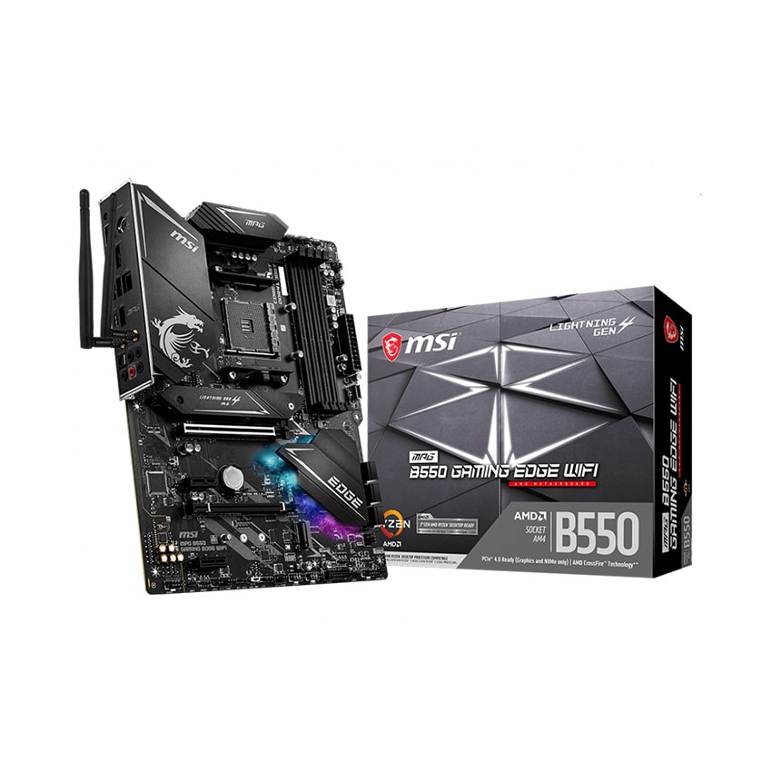 Mainboard MSI MPG B550 GAMING EDGE WIFI (AMD B550 Socket AM4 ATX 4 khe RAM DDR4)