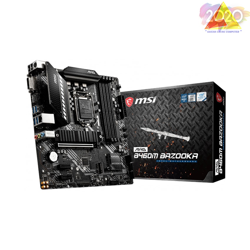 Mainboard MSI MAG B460M BAZOOKA (Intel B460, Socket 1200, m-ATX, 4 khe RAM DDR4)
