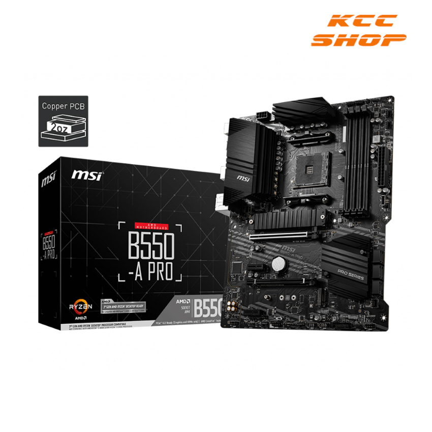 Mainboard MSI B550-A PRO (AMD B550, Socket AM4, ATX, 4 khe RAM DRR4)