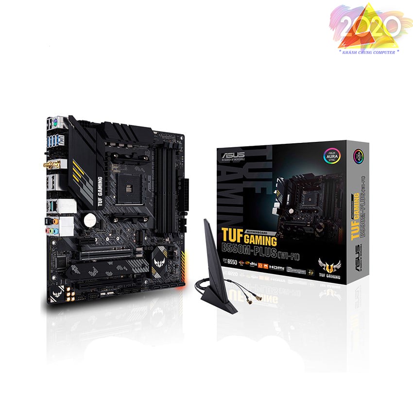 Mainboard ASUS TUF GAMING B550M-PLUS WIFI II (AMD B550, Socket AM4, m-ATX, 4 khe RAM DRR4)