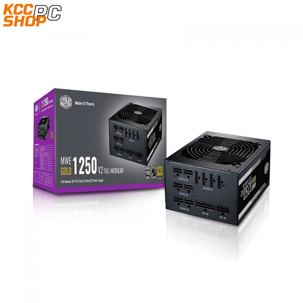 Nguồn Cooler Master MWE GOLD 1250 - V2 1250W (80 Plus Gold/Màu Đen/Full Modular)