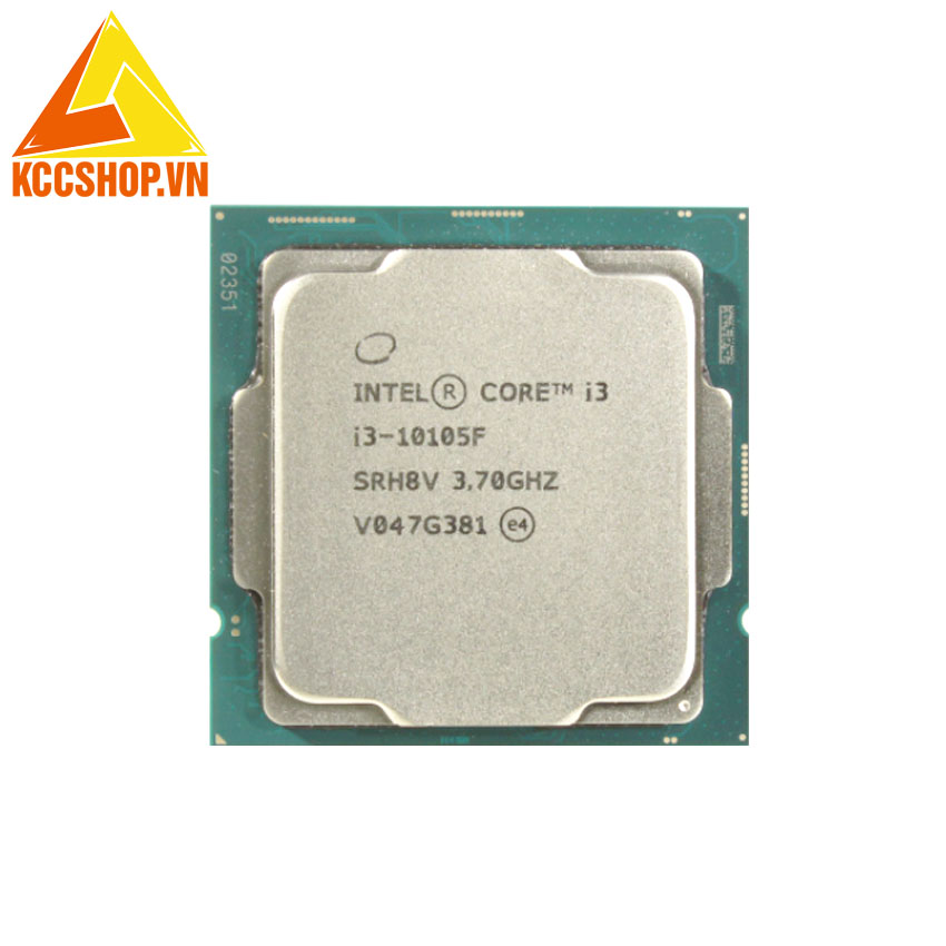 CPU Intel Core i3-10105F Tray (3.7GHz turbo up to 4.4Ghz, 4 nhân 8 luồng, 6MB Cache, 65W) - Socket Intel LGA 1200 (Full VAT)