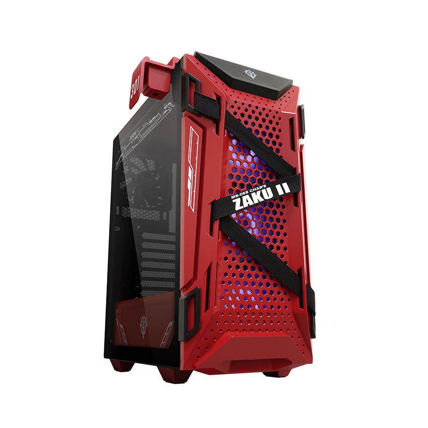 Case ASUS TUF Gaming GT301 ZAKU II EDITION  (Mid Tower/ Màu Đỏ)