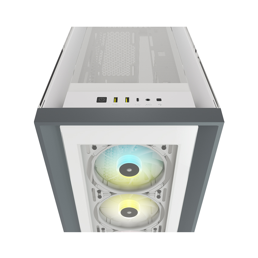 Vỏ máy tính Corsair iCUE 5000X RGB TG White - CC-9011213-WW