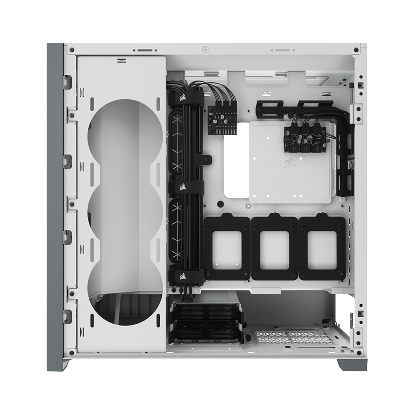 Vỏ máy tính Corsair iCUE 5000X RGB TG White - CC-9011213-WW