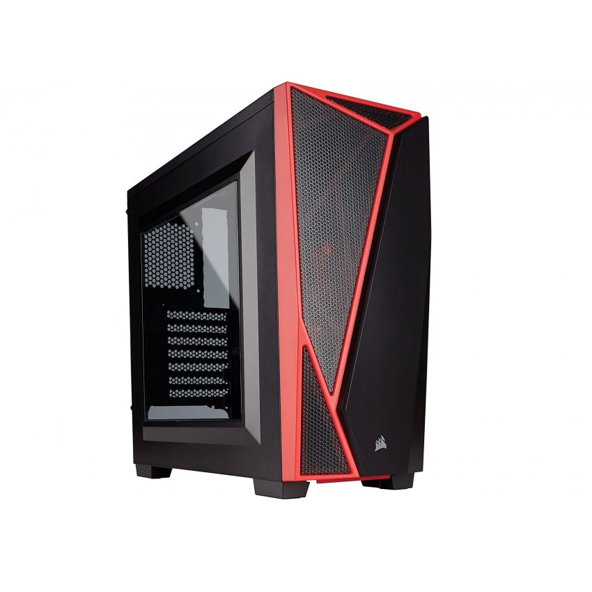 Vỏ máy tính kính cường lực Corsair  SPEC-04 Black/Red - CC-9011117-WW