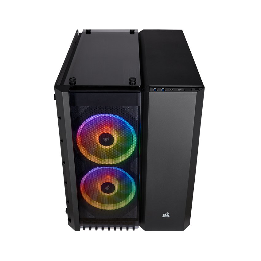 Vỏ Case Corsair Crystal Series 280X RGB Tempered Glass (Mini Tower/Màu Đen) - CC-9011135-WW