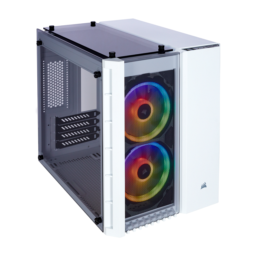 Vỏ Case Corsair Crystal Series 280X RGB Tempered Glass (Mini Tower/MàuTrắng) - CC-9011137-WW